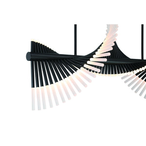 Voltik 60-Light 40" Integrated LED Linear Chandelier