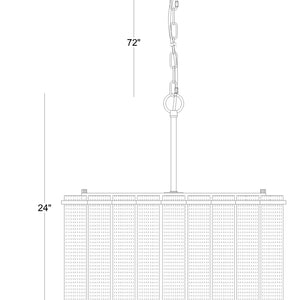 Glasbury 6-Light 24" Pendant Chandelier