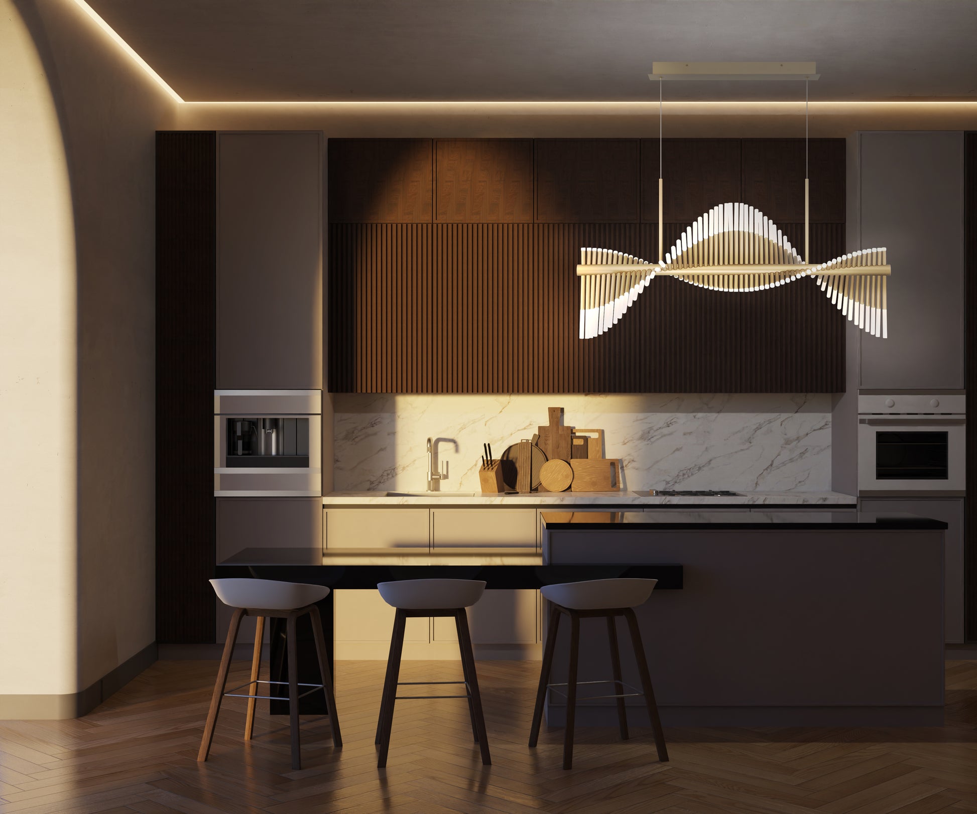 Voltik 72-Light 59" Integrated LED Grand Chandelier