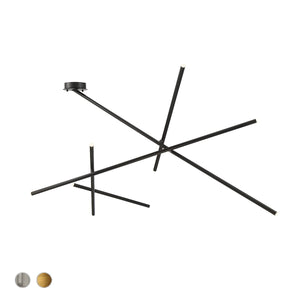 Crossroads 9-Light 57" Integrated LED Flush Mount