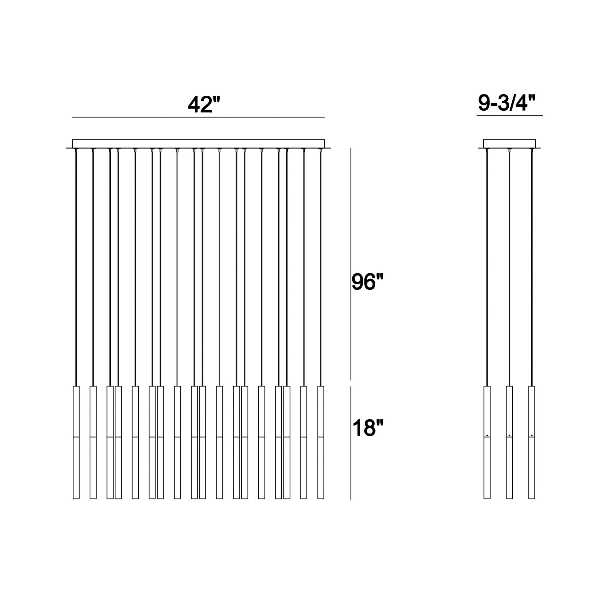 Benicio 18-Light 42" Integrated LED Chandelier