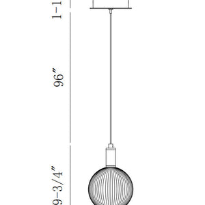 Palmas 10" Integrated LED Mini Pendant