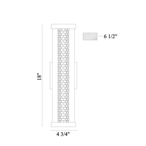 Savron 18" Integrated LED Outdoor Wall Sconce