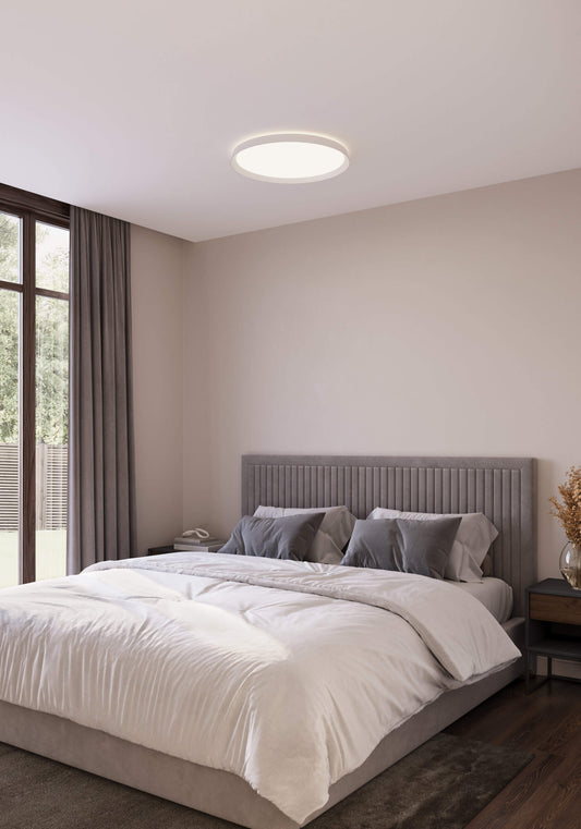 Aurora 21in Dual-Light Dimmable LED Flush Mount, 5CCT