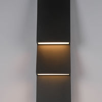 Nanton 2-Light 19" Integrated LED Outdoor Wall Sconce