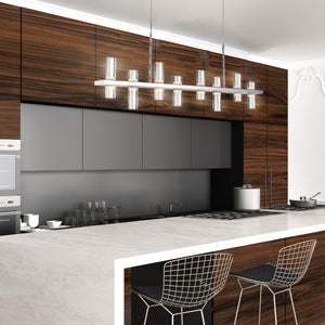 Netto 8-Light 42" Integrated LED Linear Chandelier