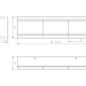 Gibraltar 18" Integrated LED Outdoor Wall Sconce