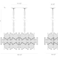 Vienna 16-Light 41" Linear Chandelier