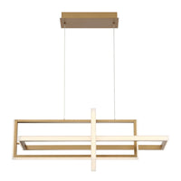 Bordo 3-Light 38" Integrated LED Linear Chandelier