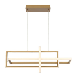 Bordo 3-Light 38" Integrated LED Linear Chandelier