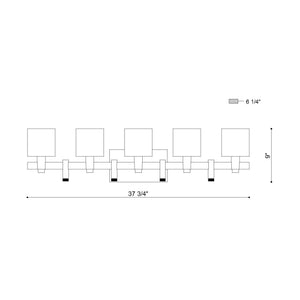 Decato 5-Light 38" Vanity