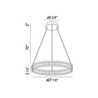 Forster 28" Integrated LED Pendant