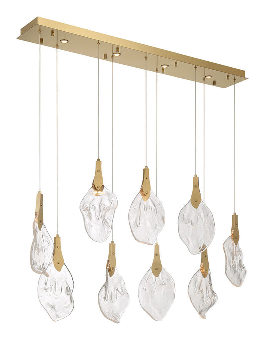 Jateo 13-Light 51" Integrated LED Linear Chandelier