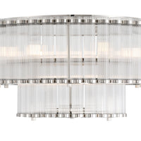 Glasbury 2-Tiers 9-Light 24" Flush Mount