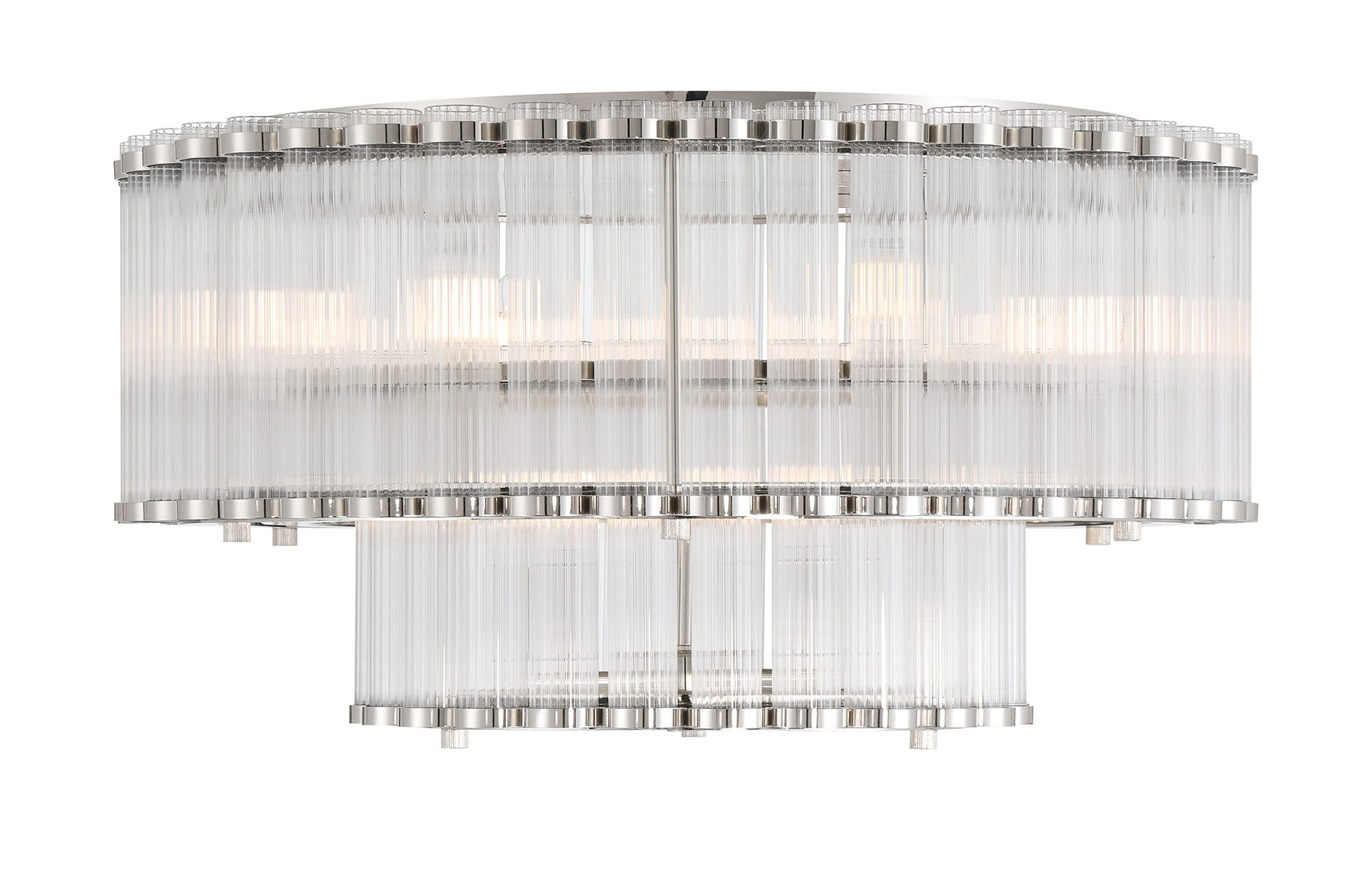 Glasbury 2-Tiers 9-Light 24" Flush Mount