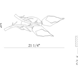 Matera 2-Light 21" Integrated LED Wall Sconce