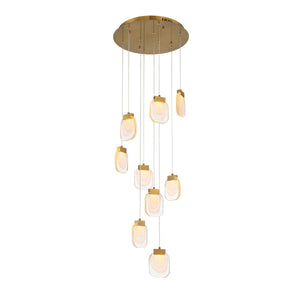 Paget 9-Light 20" Integrated LED Multi Drop Chandelier