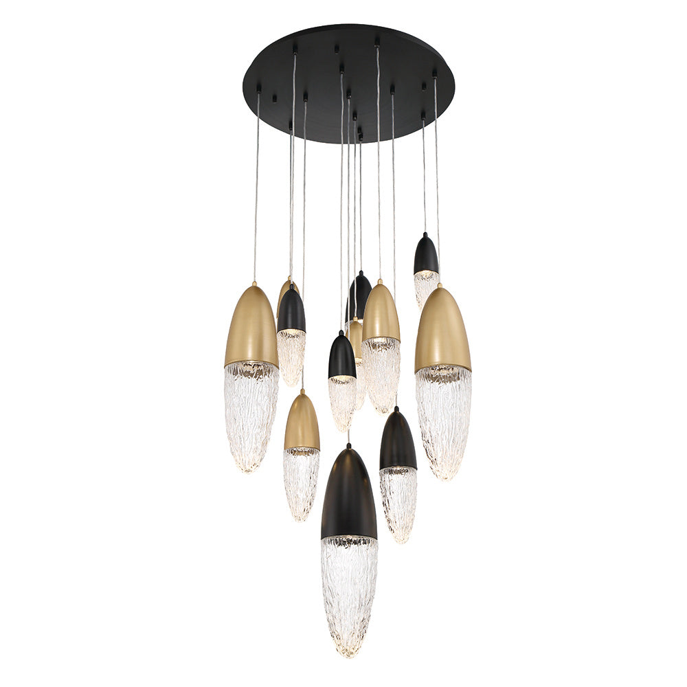 Ecrou 12-Light 30" Multi Drop Chandelier