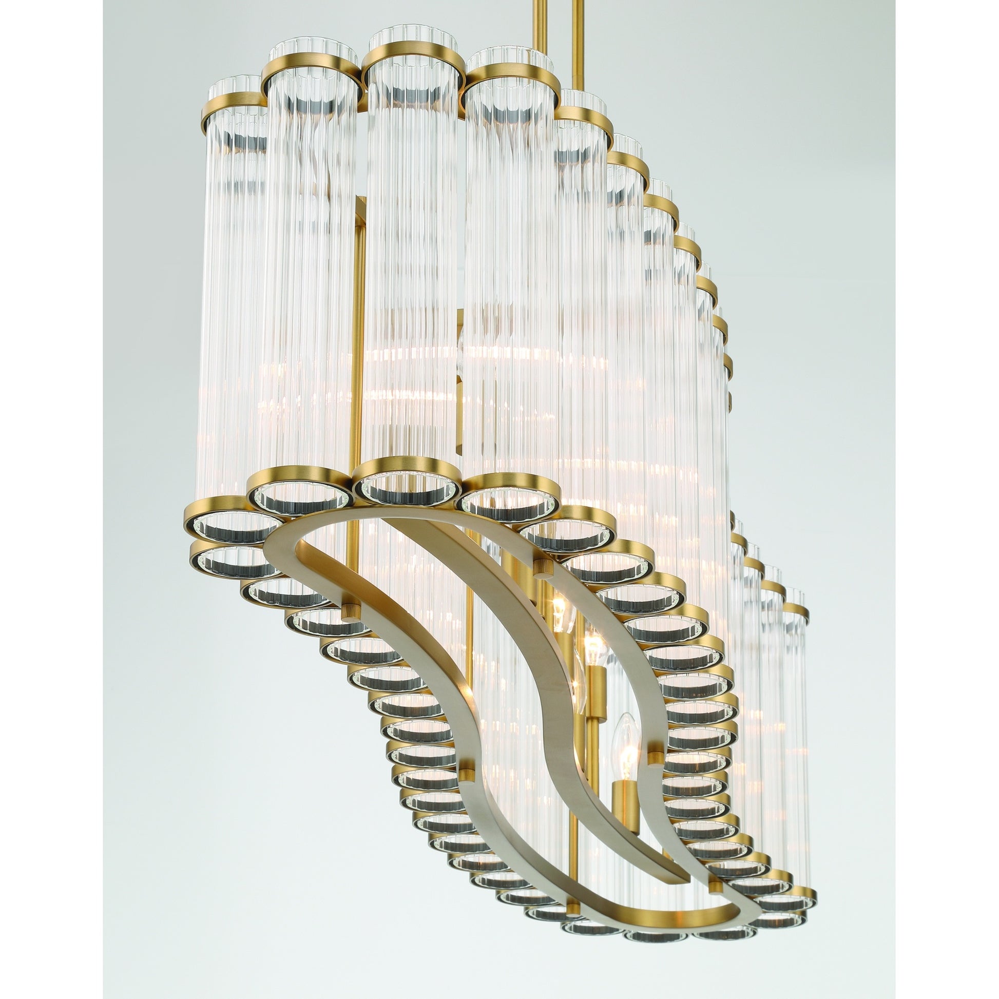 Glasbury 10-Light 52" Linear Chandelier