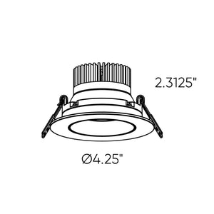 Revolve Pro DALS CONNECT PRO Smart 3.5'' gimbal recessed downlight BLE mesh