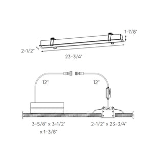 Boulevard Pro DCP Recessed linear 24" RGB + 5CCT