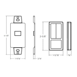 Clicc BLE mesh remote control with local controls,
  includes wall mount with magnet.