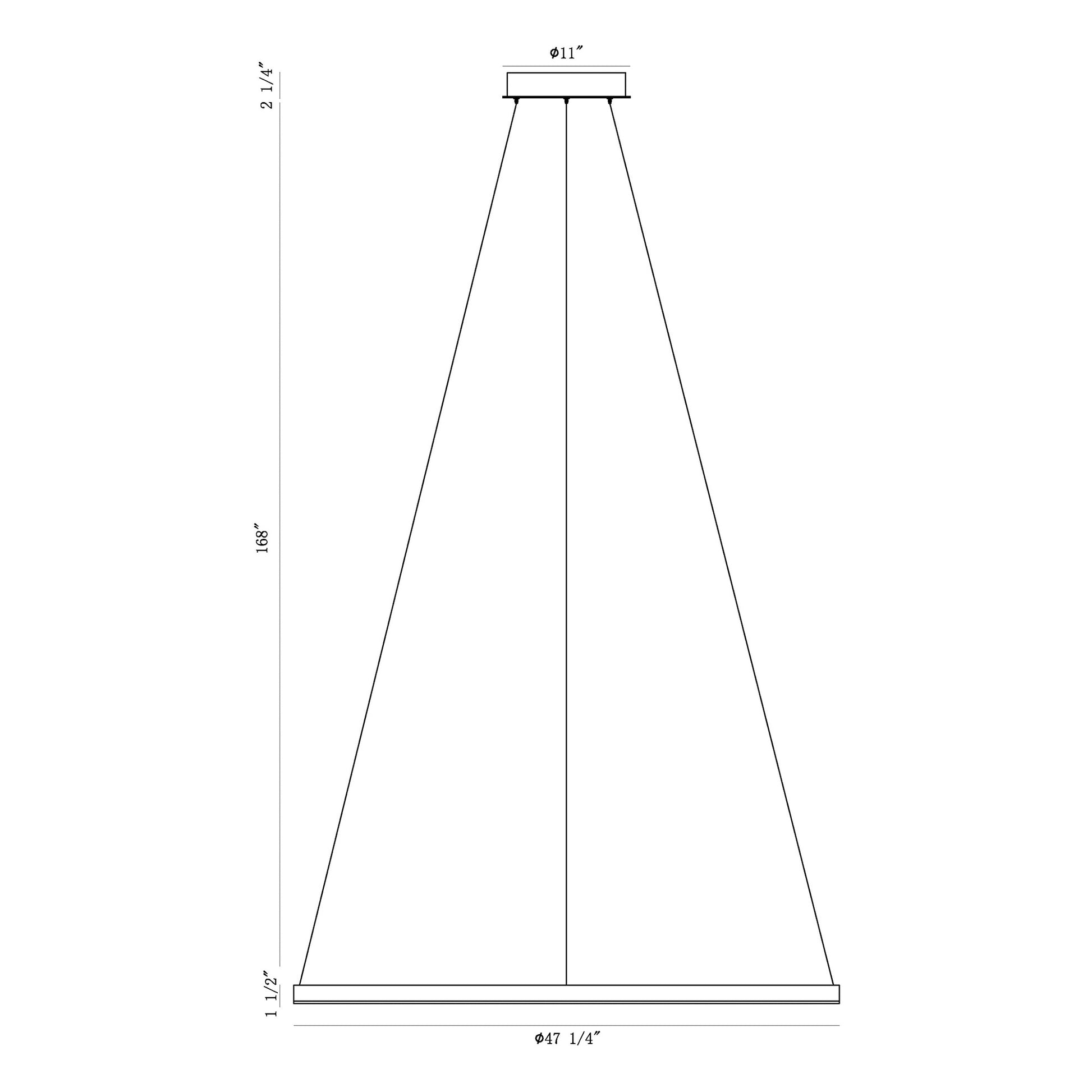 Spunto 47" Integrated LED Chandelier