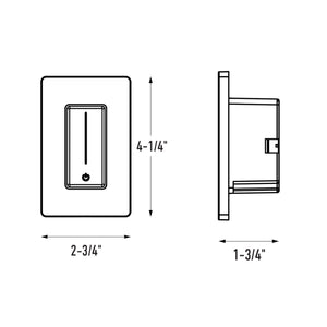Slide Dimmer with integrated driver, 120V AC,12DC, 60W