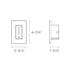 Slide Dimmer with integrated driver, 120 AC,24VDC, 48W