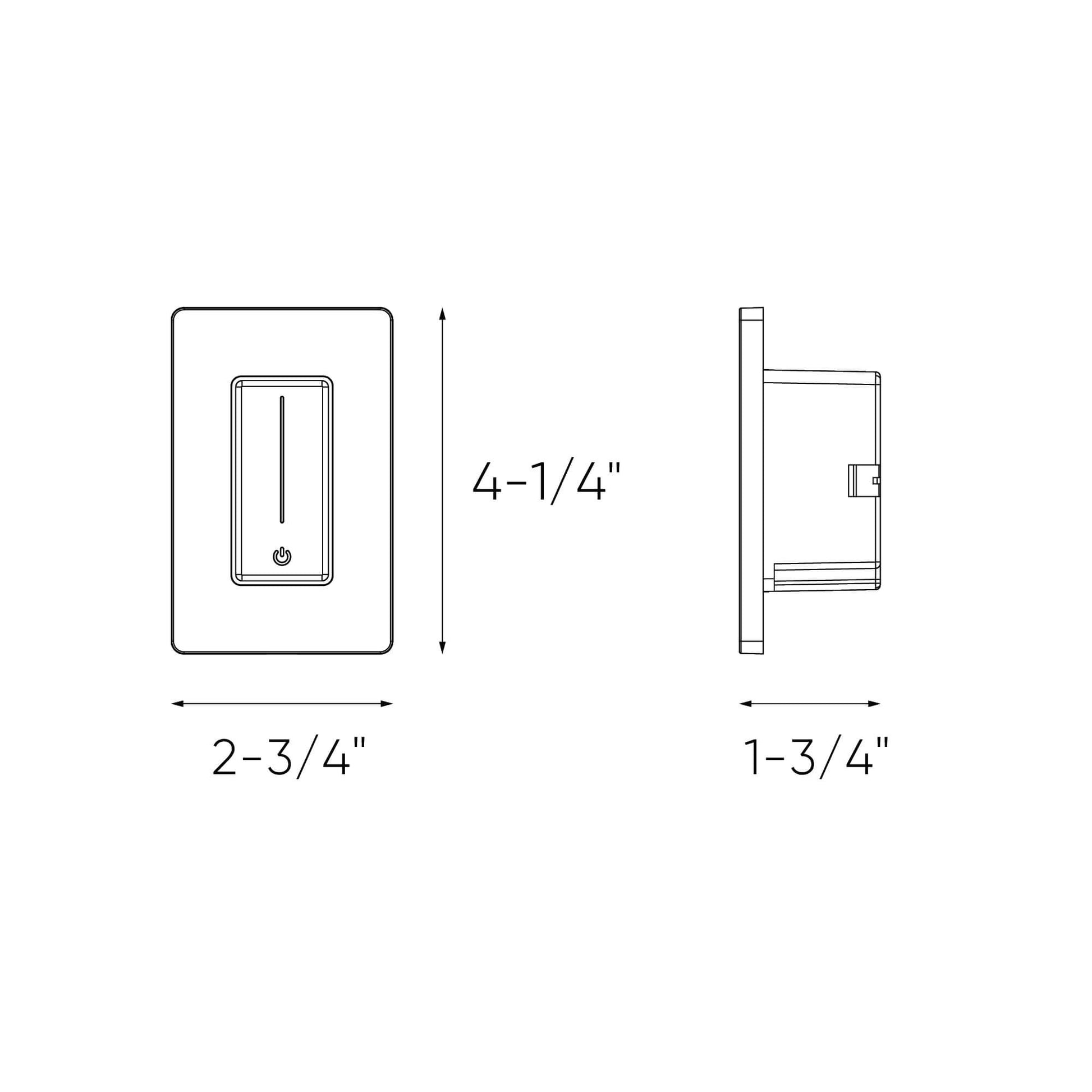 Slide Dimmer with integrated driver, 120 AC,24VDC, 48W