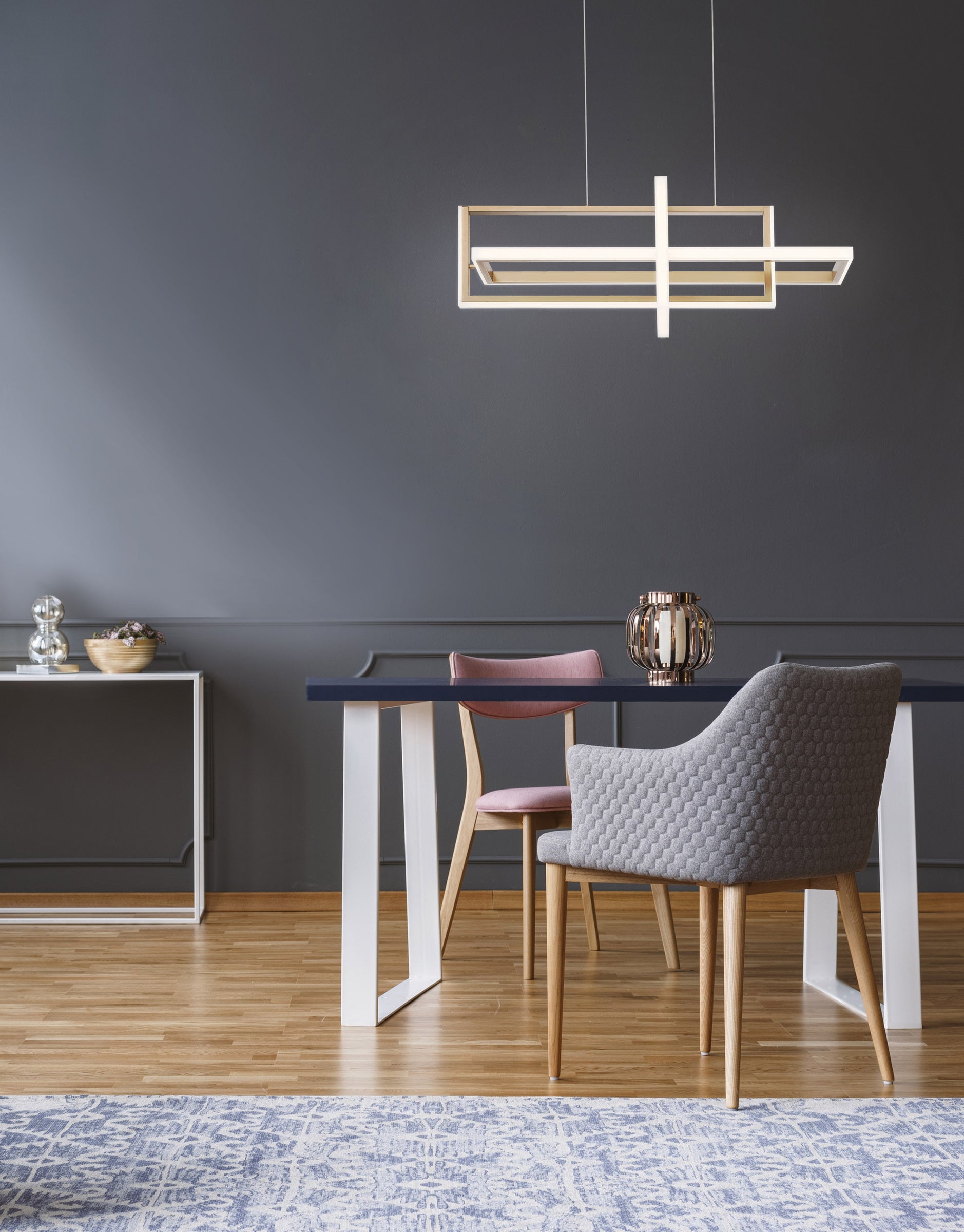 Bordo 3-Light 38" Integrated LED Linear Chandelier