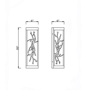 Aerie 20" Integrated LED Outdoor Wall Sconce