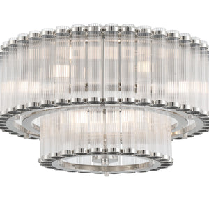 Glasbury 2-Tiers 9-Light 24" Flush Mount