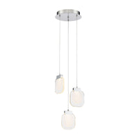 Paget 3-Light 10" Integrated LED Multi Drop Chandelier