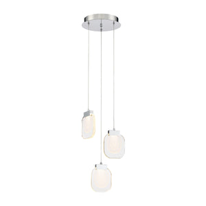 Paget 3-Light 10" Integrated LED Multi Drop Chandelier