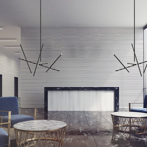Crossroads 10-Light 47" Integrated LED Chandelier