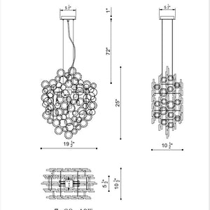 Trento 7-Light 25" Pendant Chandelier