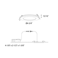 Excel 4 Inch Round CCT LED Recessed Panel Light