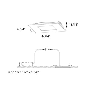Excel 4 Inch Round CCT LED Recessed Panel Light