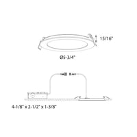 Excel 5 Inch Round CCT LED Recessed Panel Light