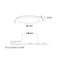 Excel 6 Inch Round CCT LED Recessed Panel Light