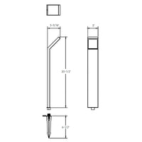Acute Dals Connect PRO Smart Slim 45° angled Path Light