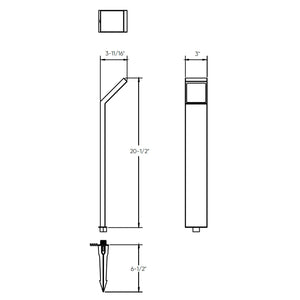 Acute Dals Connect PRO Smart Slim 45° angled Path Light