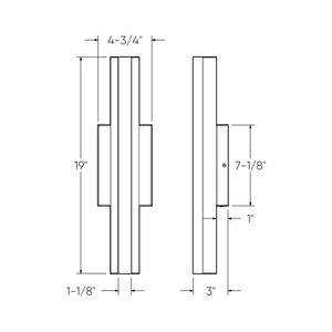 Architect Wall 19 Inch Smart LED Linear Sconce