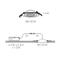 Pivot 4" Flat LED Recessed Gimbal 3K