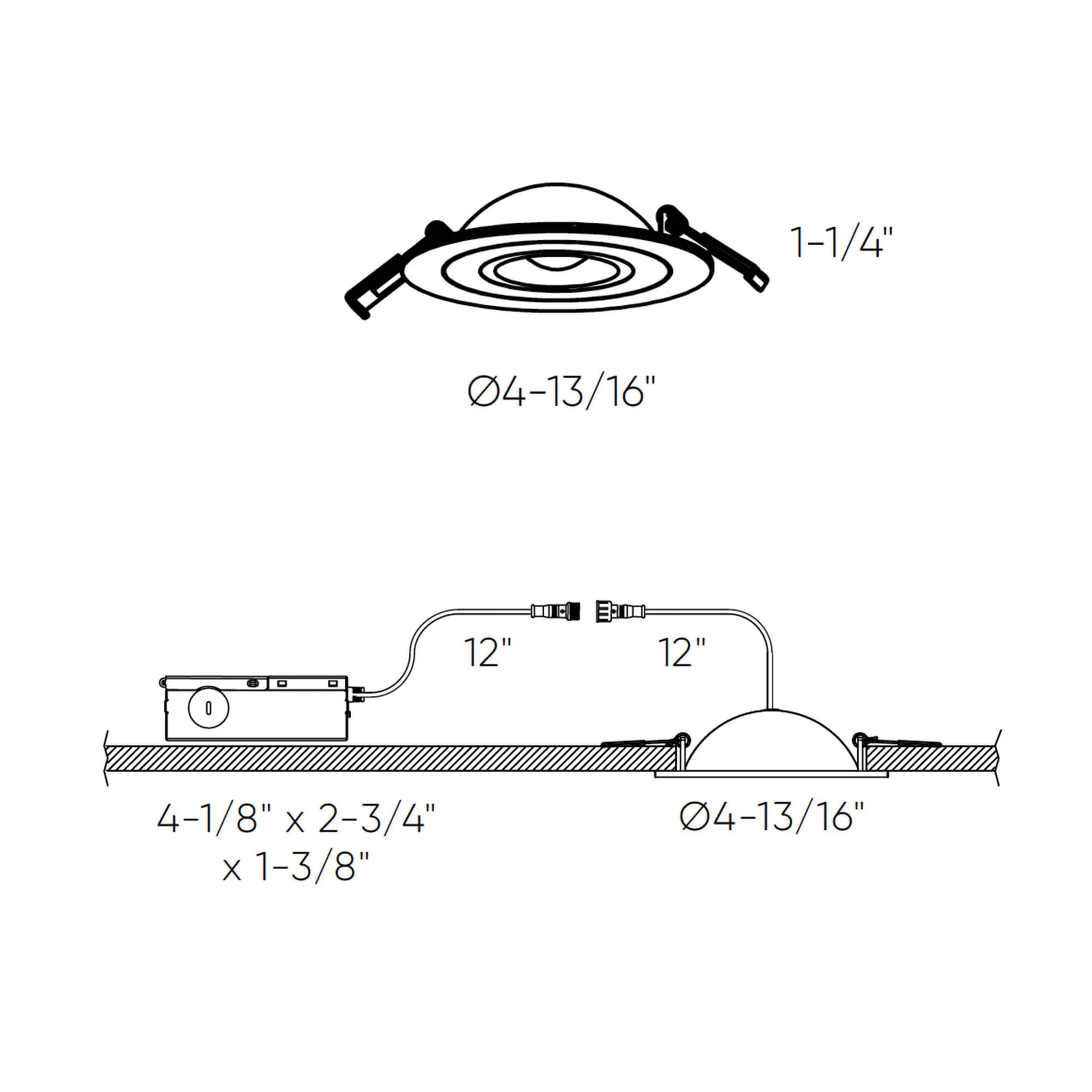 Pivot 4" Flat LED Recessed Gimbal 3K