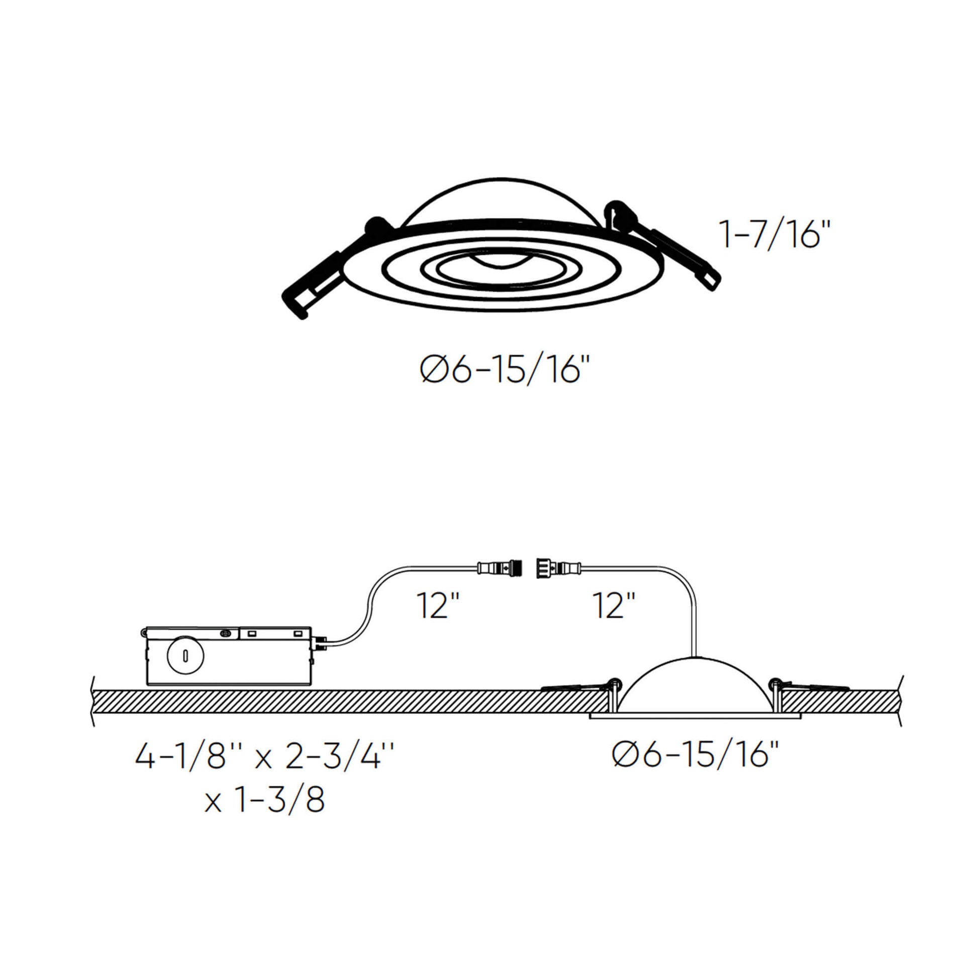 Pivot 6" Flat LED Recessed Gimbal 5CCT