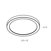 Radiance 12" Metal Flush Mount, 5CCT