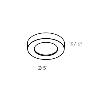 Prime 5in Round Flush Mount