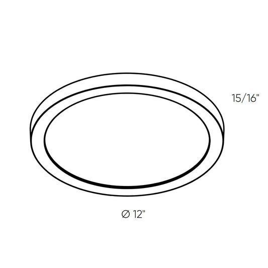 Prime Plastic Flush Mount, 5CCT